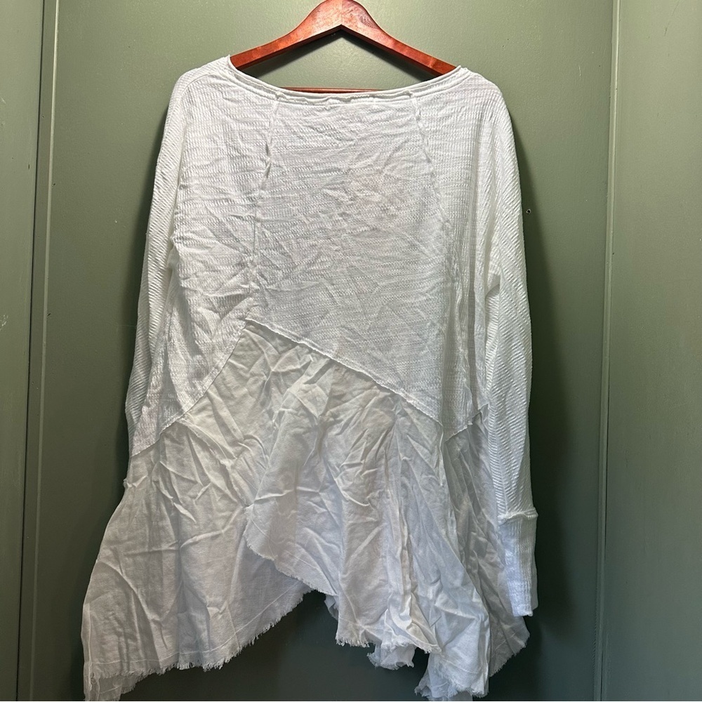 We The Free White Long Sleeve Asymmetrical Tunic - Picture 6 of 8